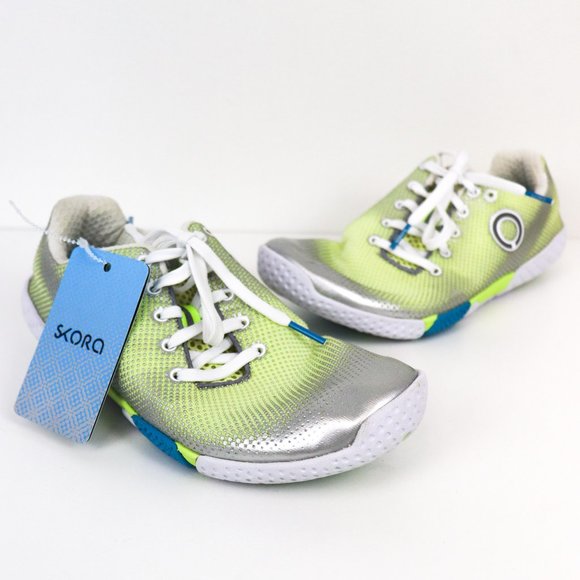 Skora Shoes - NWT Skora Womens Fit Running Shoe Neon Green Silver 7.5 Dynamic Training Sneaker